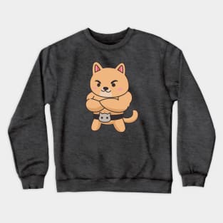 Wrestler Cat Crewneck Sweatshirt